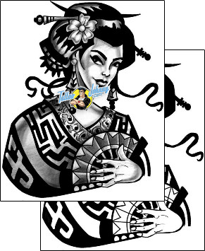 Woman Tattoo geisha-tattoos-anibal-anf-02325