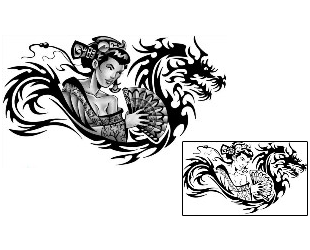Dragon Tattoo Eshima Geisha Tattoo