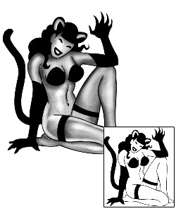 Pin Up Tattoo Lola Cat Tattoo