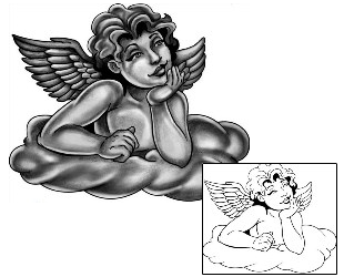 Angel Tattoo Religious & Spiritual tattoo | ANF-02482