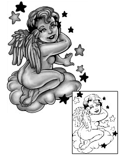 Angel Tattoo Religious & Spiritual tattoo | ANF-02484
