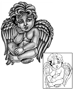 Angel Tattoo Religious & Spiritual tattoo | ANF-02504