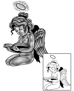 Angel Tattoo Religious & Spiritual tattoo | ANF-02507