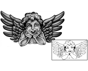 Angel Tattoo Religious & Spiritual tattoo | ANF-02513