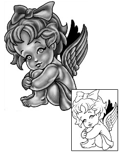 Angel Tattoo Religious & Spiritual tattoo | ANF-02515