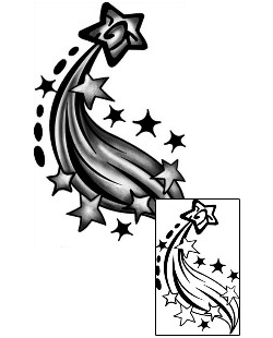Shooting Star Tattoo Astronomy tattoo | ANF-02520