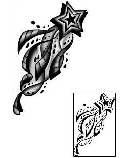 Shooting Star Tattoo Astronomy tattoo | ANF-02540
