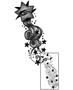 Shooting Star Tattoo Astronomy tattoo | ANF-02544