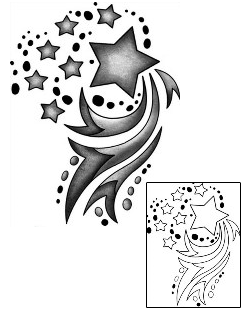 Shooting Star Tattoo Astronomy tattoo | ANF-02584