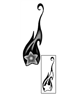Shooting Star Tattoo Astronomy tattoo | ANF-02586