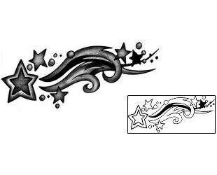 Shooting Star Tattoo Astronomy tattoo | ANF-02587