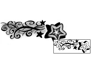 Shooting Star Tattoo Astronomy tattoo | ANF-02596
