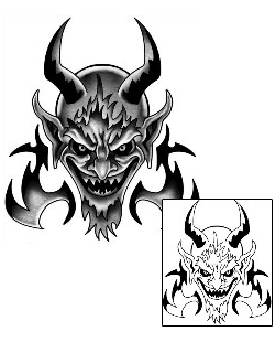 Devil - Demon Tattoo Horror tattoo | ANF-02678