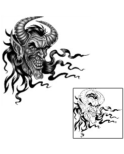 Devil - Demon Tattoo Horror tattoo | ANF-02679