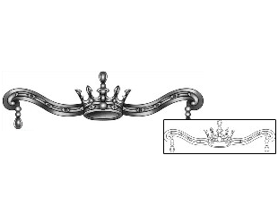 Crown Tattoo For Women tattoo | ANF-02738