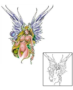 Angel Tattoo Religious & Spiritual tattoo | APF-00030