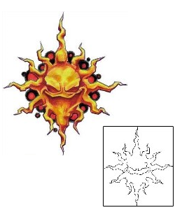 Sun Tattoo Miscellaneous tattoo | APF-00050