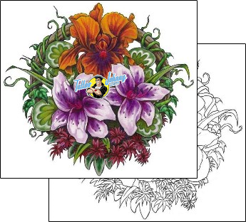 Flower Tattoo flower-tattoos-adam-puckett-apf-00081