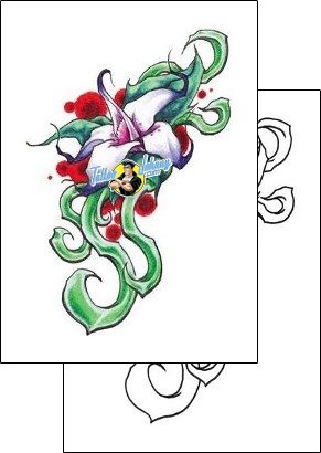 Flower Tattoo plant-life-flowers-tattoos-adam-puckett-apf-00095