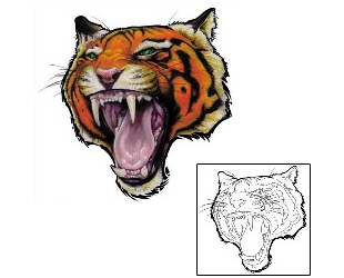 Tiger Tattoo Animal tattoo | APF-00125