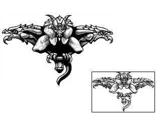 Gargoyle Tattoo Specific Body Parts tattoo | APF-00135