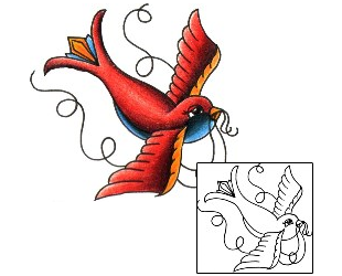 Bird Tattoo Animal tattoo | AQF-00005