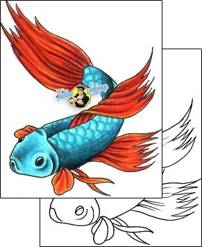 Fish Tattoo marine-life-fish-tattoos-stacie-becker-aqf-00009