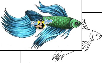 Fish Tattoo marine-life-fish-tattoos-stacie-becker-aqf-00015
