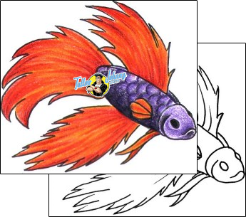 Fish Tattoo marine-life-fish-tattoos-stacie-becker-aqf-00021