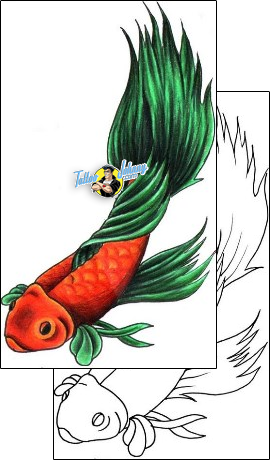 Fish Tattoo marine-life-fish-tattoos-stacie-becker-aqf-00024