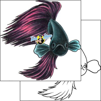 Fish Tattoo marine-life-fish-tattoos-stacie-becker-aqf-00025