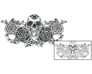 Day of the Dead Tattoo Plant Life tattoo | AQF-00037