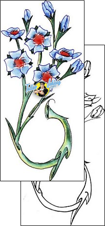 Flower Tattoo plant-life-flowers-tattoos-anthony-riccardo-arf-00025