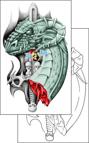 Dragon Tattoo fantasy-tattoos-alexander-salow-asf-00008