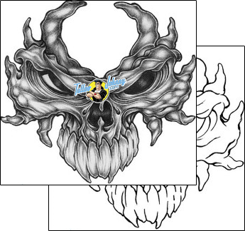 Evil Tattoo horror-evil-tattoos-skull-atf-00006