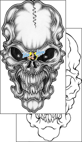 Evil Tattoo horror-evil-tattoos-skull-atf-00031