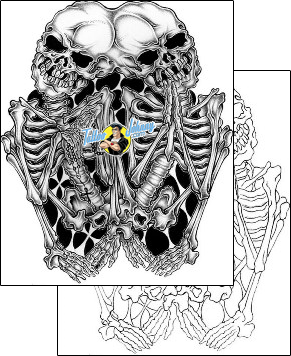 Skeleton Tattoo horror-skeleton-tattoos-skull-atf-00043