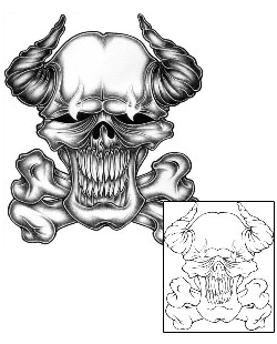 Devil - Demon Tattoo Horror tattoo | ATF-00051