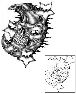Moon Tattoo Horror tattoo | ATF-00057