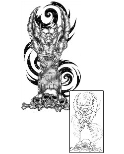 Skull Tattoo Mythology tattoo | ATF-00059