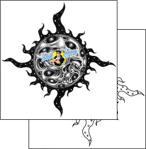 Sun Tattoo astronomy-sun-tattoos-skull-atf-00061