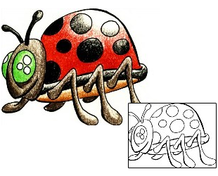Ladybug Tattoo Insects tattoo | AVF-00006