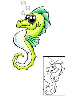 Seahorse Tattoo Marine Life tattoo | AVF-00023