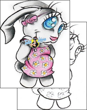 Rabbit Tattoo axf-00138