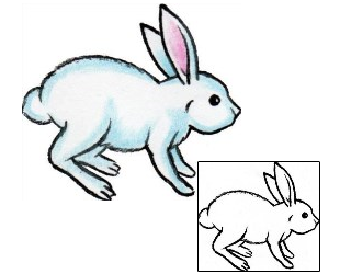 Rabbit Tattoo Animal tattoo | AXF-00141