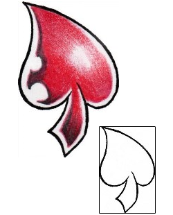Picture of Red Spade Tattoo