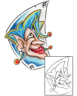Joker - Jester Tattoo Tattoo Styles tattoo | AXF-00198