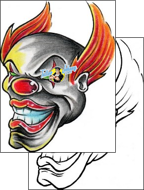 Evil Tattoo clown-tattoos-diaconu-alexandru-axf-00202