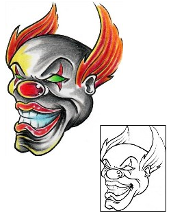 Clown Tattoo Tattoo Styles tattoo | AXF-00202