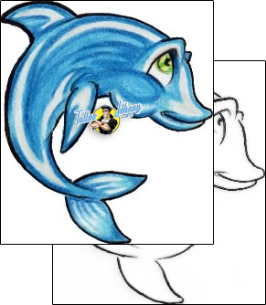 Dolphin Tattoo tattoo-styles-cartoon-tattoos-diaconu-alexandru-axf-00295